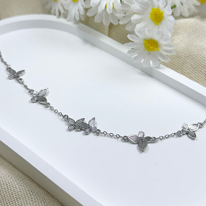 Silver Butterfly Charm Bracelet