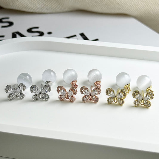 Butterfly Orb Earrings