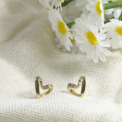 Sweetheart Stud Earrings