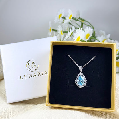 Brilliant Azure Pendant Necklace
